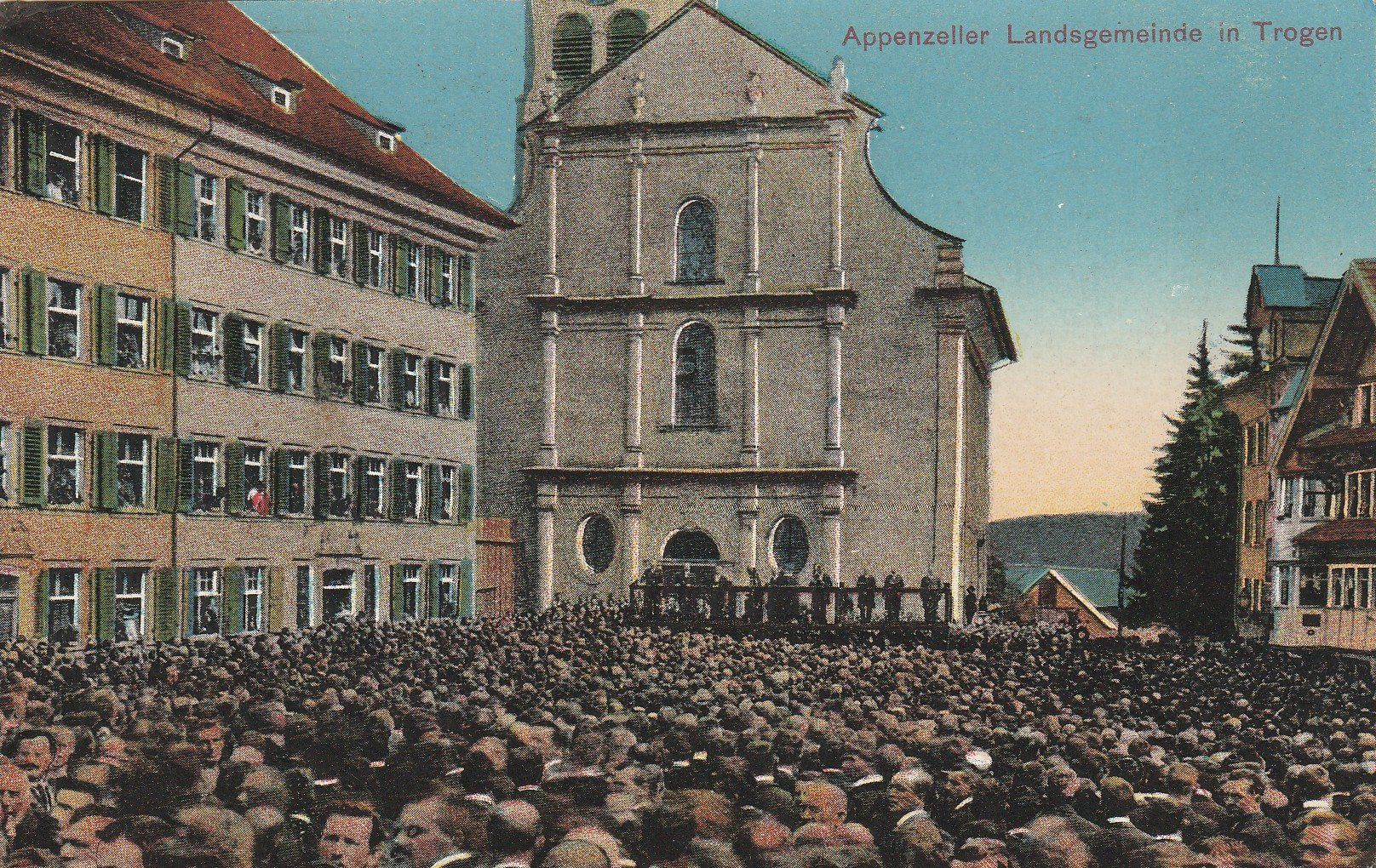 Ansichtskarten: Trogen Landsgemeinde – Gebraucht aus Rorschacherberg von fratovi2