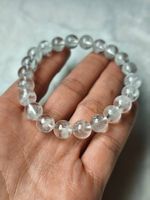 Bracelet en quartz fantôme blanc (White Phantom Quartz) 9m
