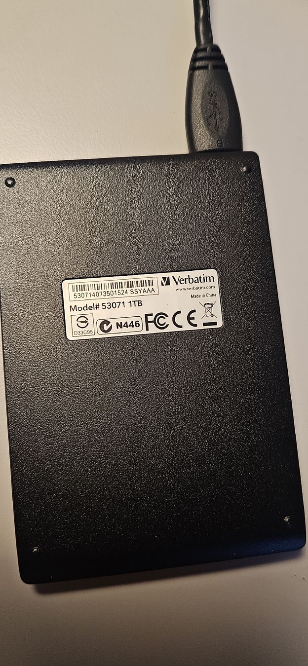 Verbatim Harddisks: Verbatim Festplatte 1 TB – Gebraucht aus Belp von Ginus85 2