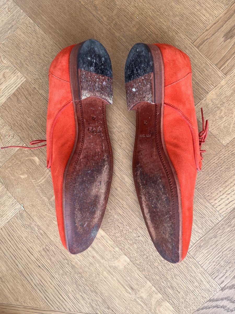 Scarpe da uomo: Lederschuhe Herren, rot – Usato da Zürich venduto da mineff 2