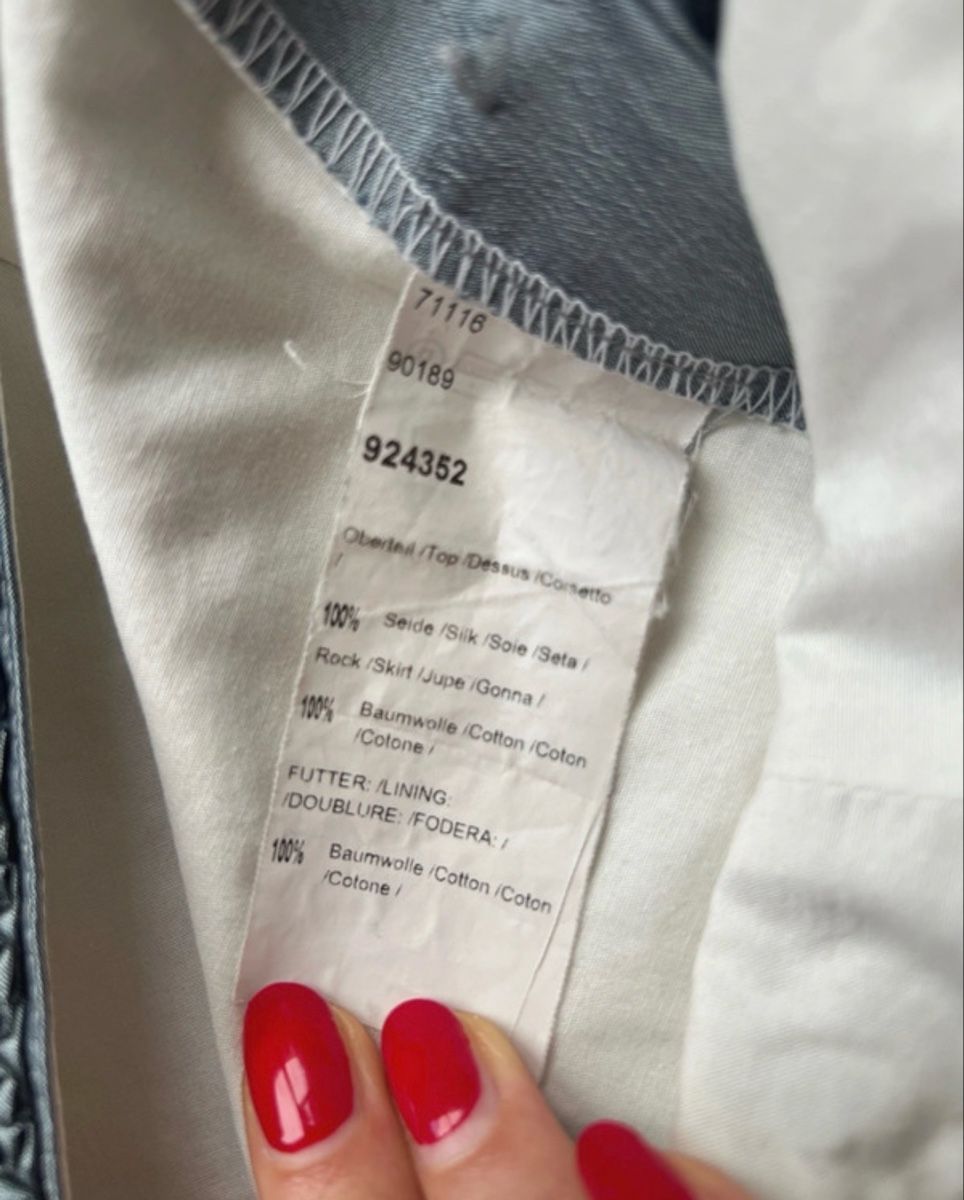 Vestiti: Dirndl Trachtmacher grau Seide Gr. 34 – Usato da Zürich venduto da janni_jj12 7