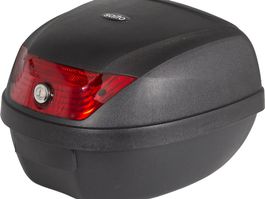 Topcase 28Liter, roter Reflektor inkl. Adapterplatte