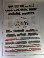 SBB Lokomotiven Poster 1847-1972 - Eisenbahn Nostalgie!