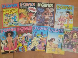 9 X U-Comix Sammlung, diverse Ausgaben, Top Zustand! Vintage