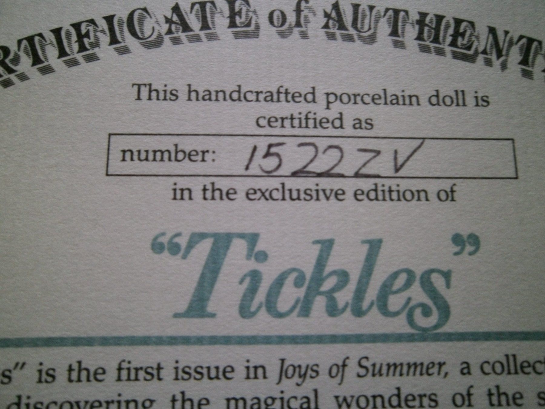 Bambole: Poupée " Tickles " Ashton Drake Galleries – Nuovo (secondo la descrizione) da Moutier venduto da Mouschka 6