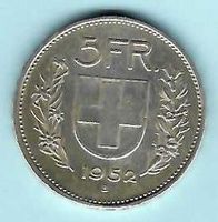 1952, 5 Franken Silber, vorz., siehe Scans (15983)