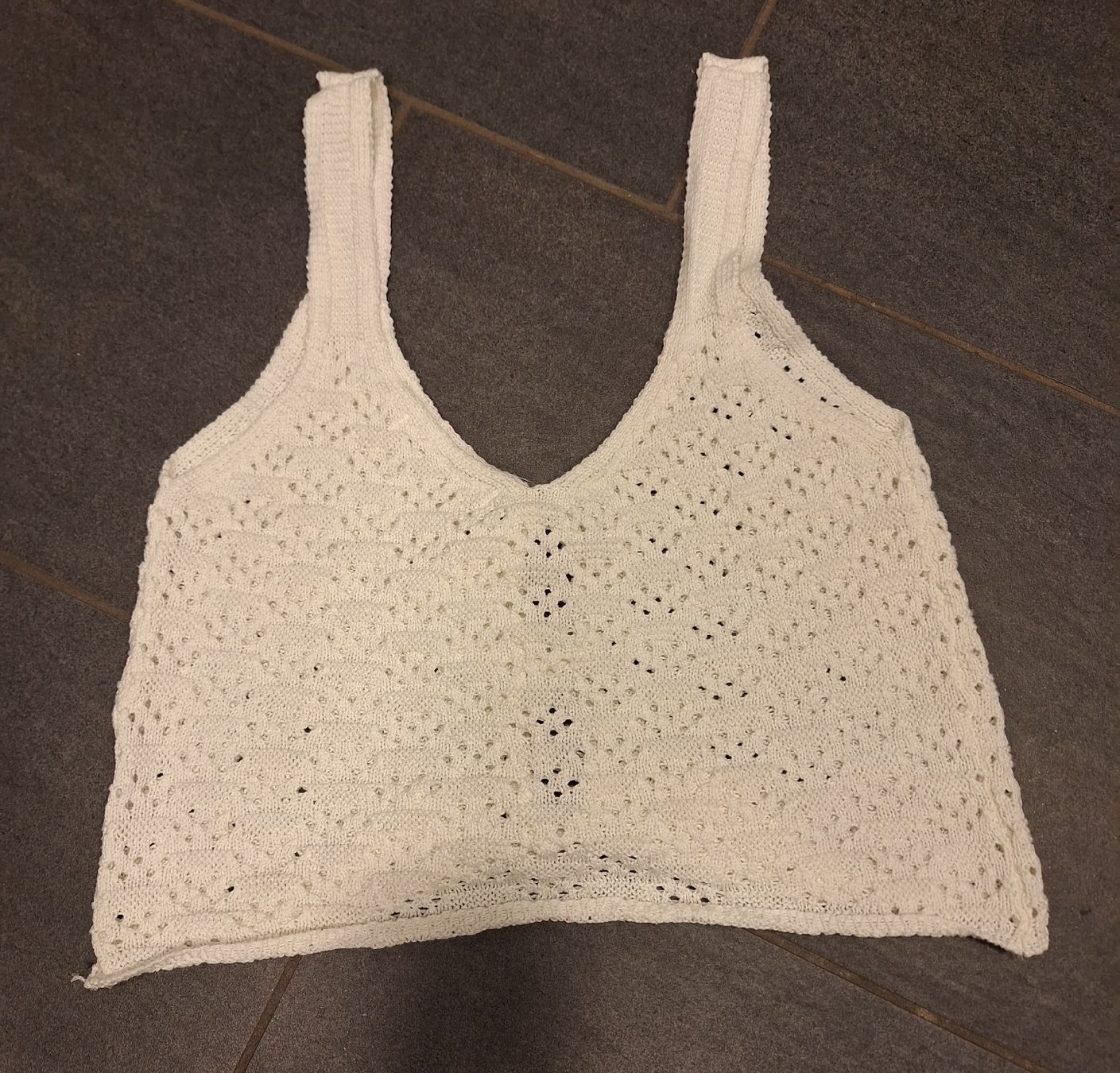 Tops: Top en crochet blanc  – Neuf (Voir description) à Hölstein par Niki78