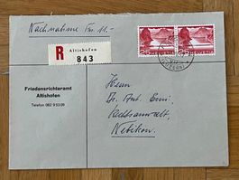 Ganzsache Friedensrichteramt Altishofen, 1953, Technik&Lands