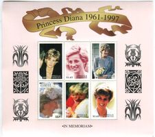 Block "Lady Diana". Antigua und Barbuda