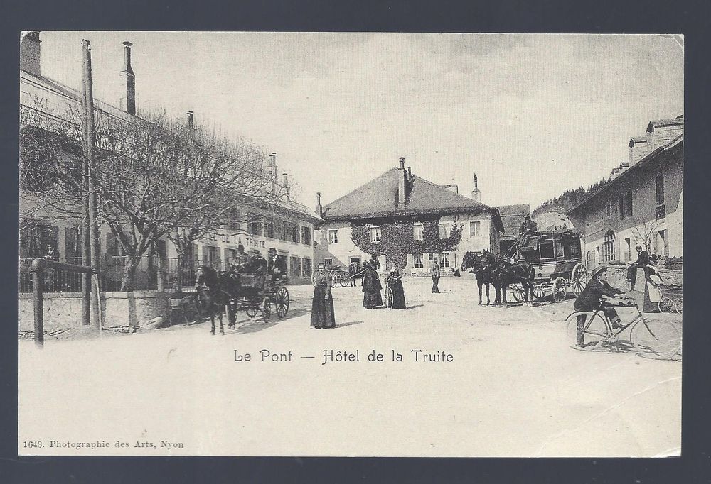 Le PONT (VD) Hotel de la Truite (reproduction) Kaufen auf Ricardo