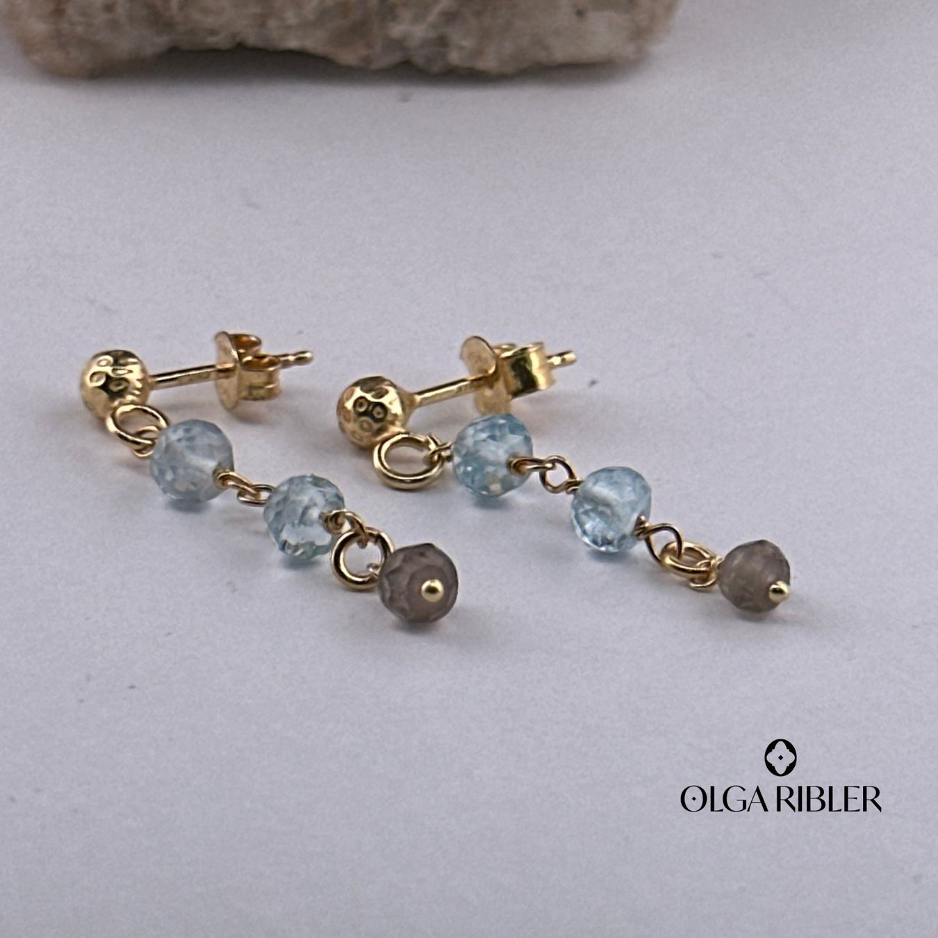 Olga Ribler Orecchini pendenti & Orecchini a lobo: Sterling Silber 925 Ohrringe mit Aquamarin – Nuovo (secondo la descrizione) da Luzern venduto da Schmuckoutlet 2
