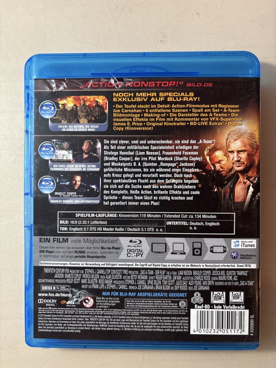 Tutti i DVDs: Action-Klassiker: Das A-Team - Extended Cut Blu-ray – Usato da Ruswil venduto da Slivio_ 1