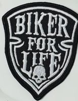 Patch brodé "Biker For Life" M124