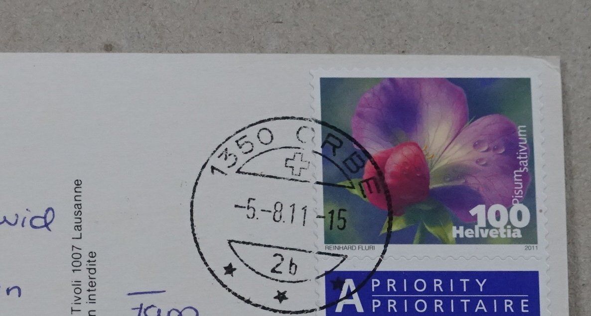 Ansichtskarten: Orbe, Camping TCS, 2011 – Gebraucht aus Lenzburg von fh1 1