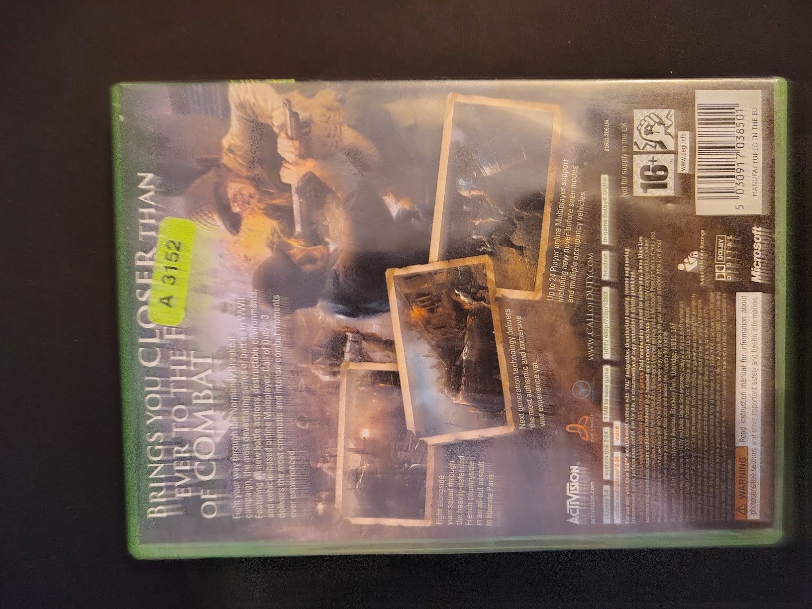 Giochi: call of duty 3 Xbox 360 – Usato da Marly venduto da mzi_p97f 2