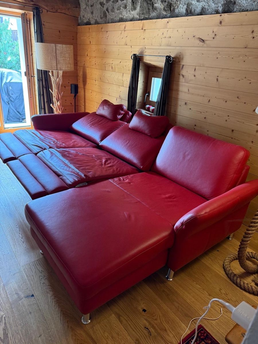 Sofas: Pfister Classics Plus Lederecksofa – echtes Leder, Relaxfunk – D'occasion à Meisterschwanden par angiekoch 4