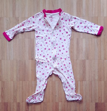 🌸🌟🩷 Schlafanzug mit Reissverschluss Gr. 74/80 Top-Zustand