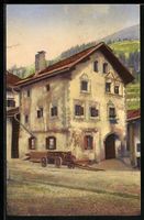 AK Bergün, Bündner Häuser, 1911