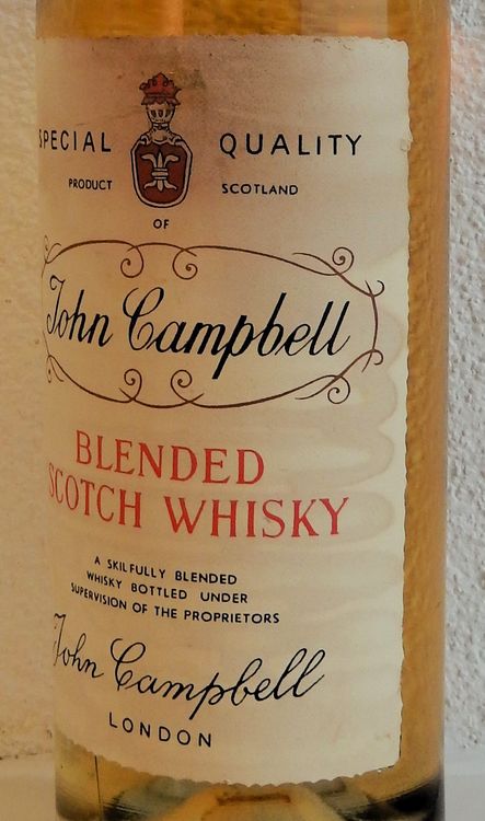 1Fl. John Campbell Blended Scotch Whisky Kellerfund alt Kaufen auf