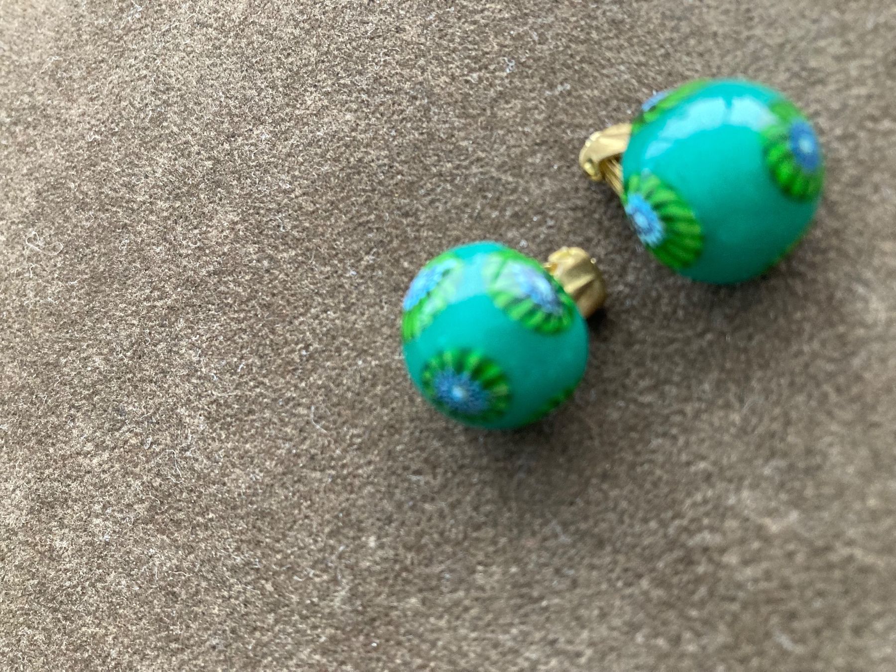 Orecchini pendenti & Orecchini a lobo: WUNDERBARE OHRCLIPS 50er J. MURANO Vintage – Usato da Zürich venduto da elegantissima 1
