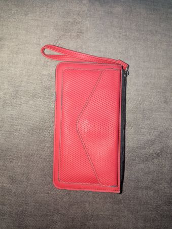 Rote Portemonnaie Minihandtasche mit Reissverschluss Neu!