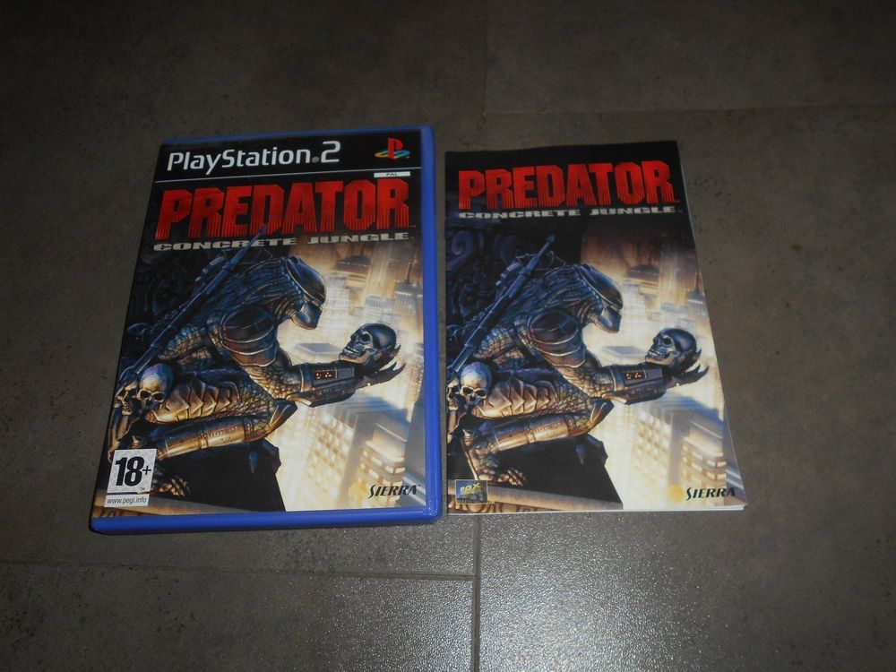 Jeu PS2 Predator Concrete Jungle – Complet – Bon état