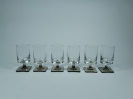 6 Vintage Rosenthal Gläser Studio Line - Linear Smoke