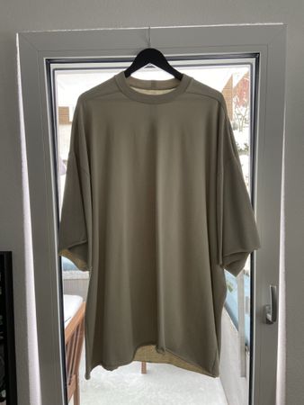 Rick Owens EDFU T-Shirt Grösse L Oversized beige neuwertig