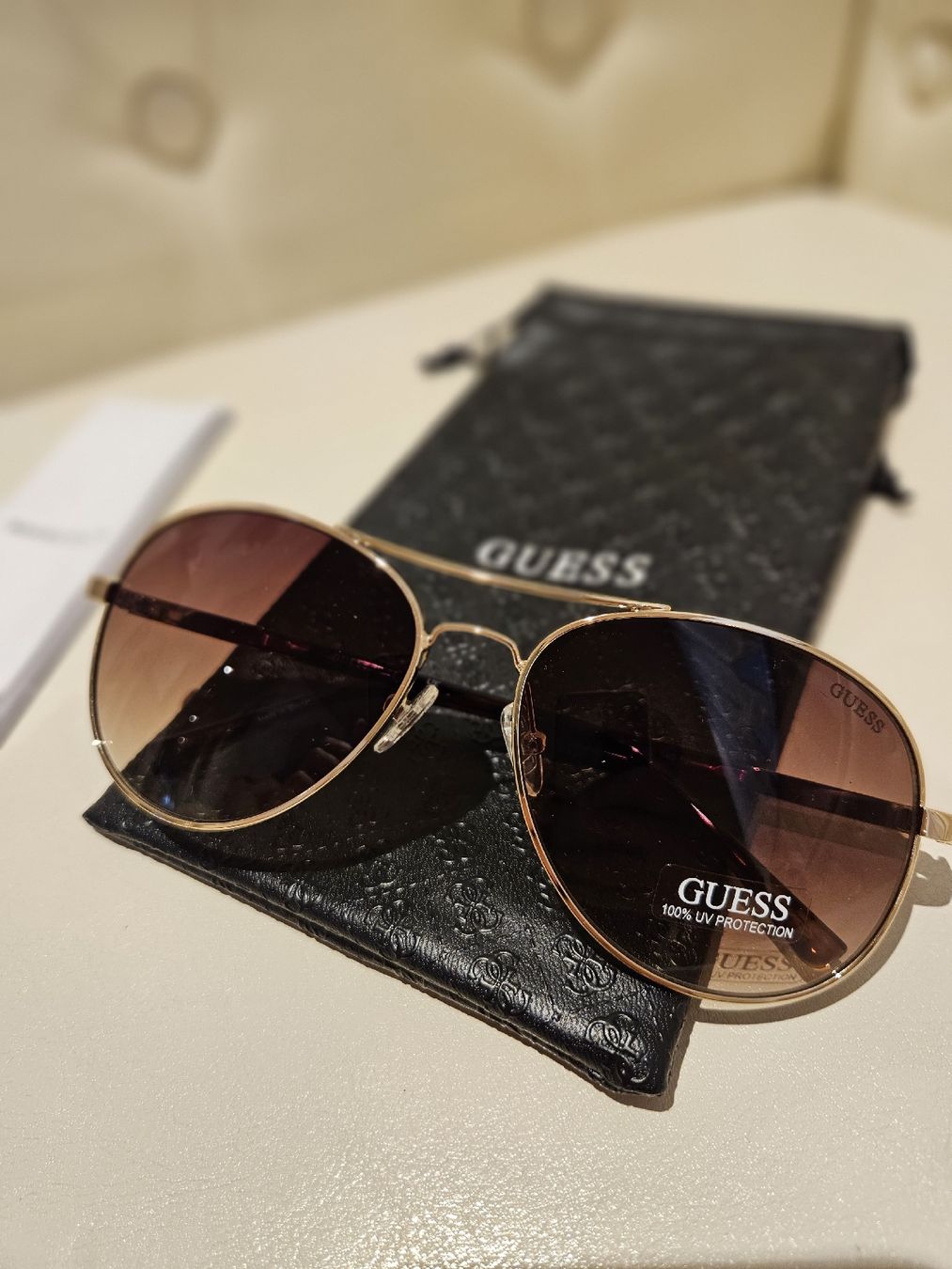 Guess Brillen & Gläser: Guess Sonnenbrille Gold Braun, Gr.60 – Neu (gemäss Beschreibung) aus Matzingen von seme_products 1