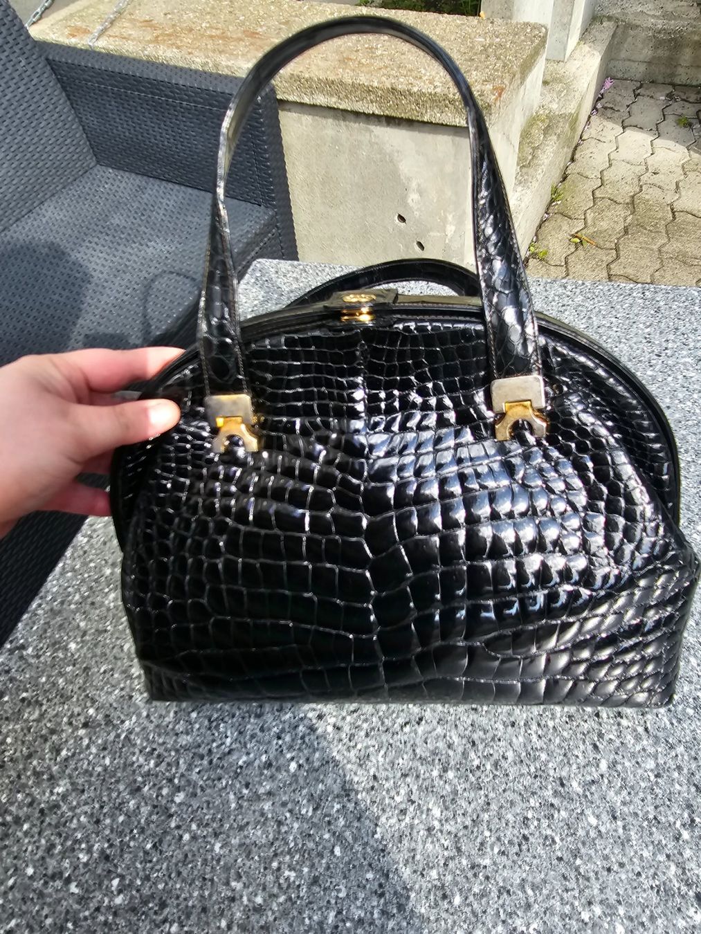 Taschen: Krokotasche vintage Top Zustand – Gebraucht aus Zürich von Melossoap 1