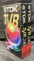 TDK TVR Videokasette VHS 240 2st.OVP Verschweißt Nr.680