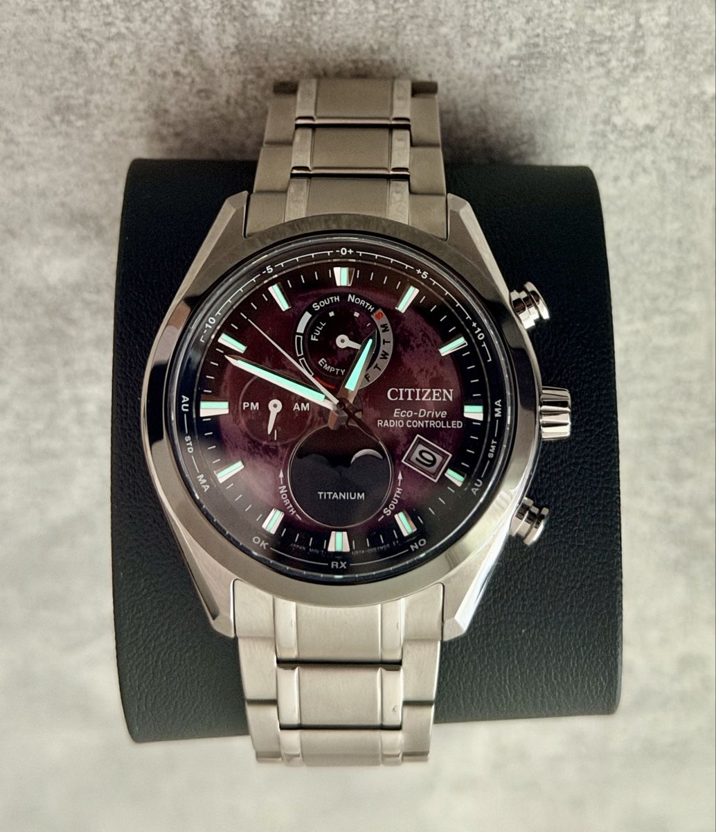 Citizen Orologi: Montre Citizen "Tsuki-yomi" Moonphase Titanium – Nuovo (secondo la descrizione) da St-Légier-Chiésaz venduto da isl_vcl2 1