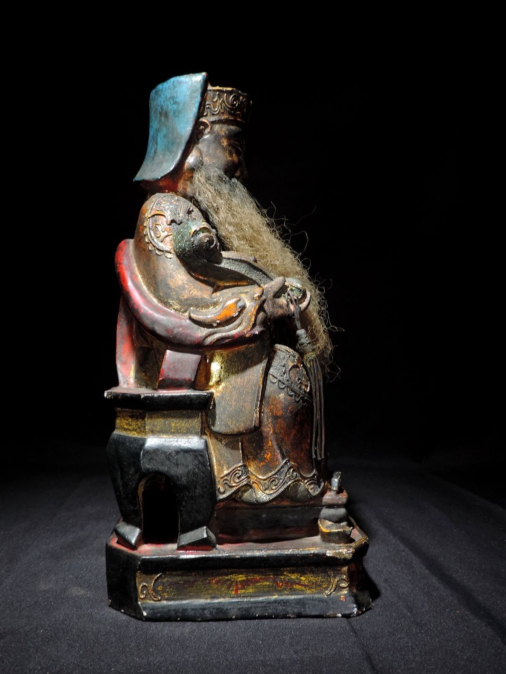 Skulpturen & Statuen: alte, chinesische Ahnenfigur, mit Bart, Holzschnitzerei – Gebraucht aus Duggingen von roterbambus 5