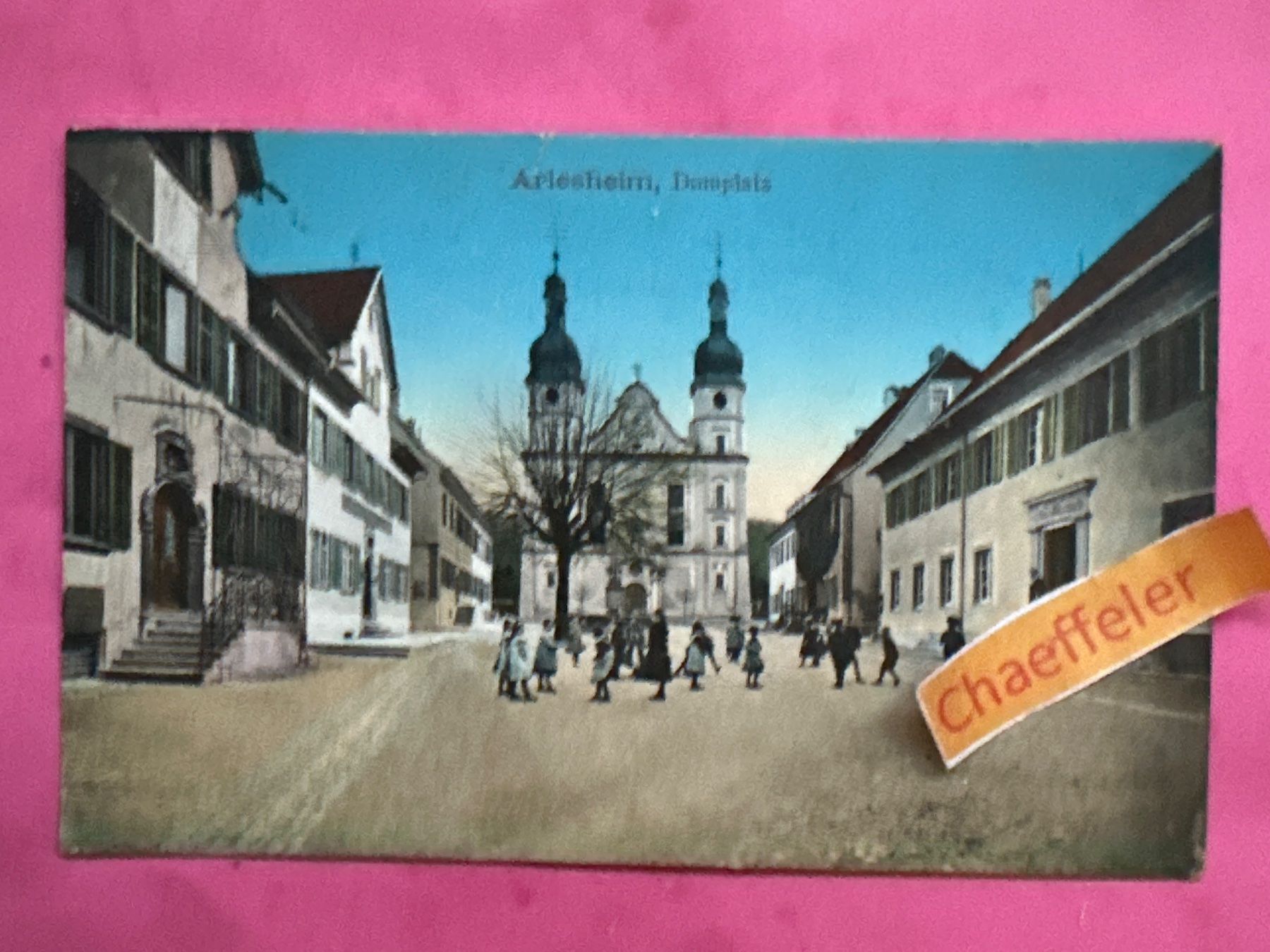 Ansichtskarten: 1926 Arlesheim, Dorfplatz – Gebraucht aus Zürich von Chaeffeler