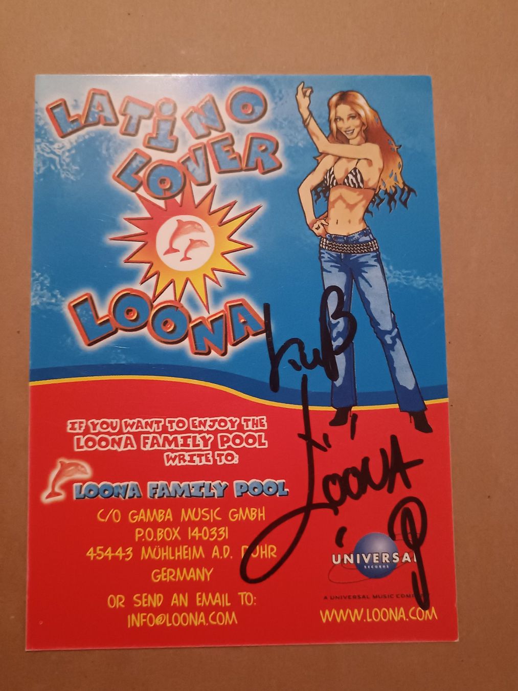 Autografi: Loona - signierte Autogrammkarte – Usato da Menziken venduto da Artographs
