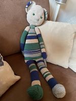 HANDMADE Kuscheltier Schlenkermaus handgehäkelt