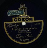 Dajos Béla Rigoletto Fantasie 1928 12" Shellac 78rpm Ex/Ex