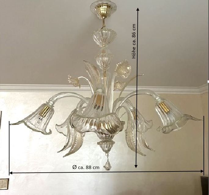Kronleuchter & Deckenlampen: Kronleuchter – MURANO-GLAS – Gebraucht aus Biberist von Gbiber 6