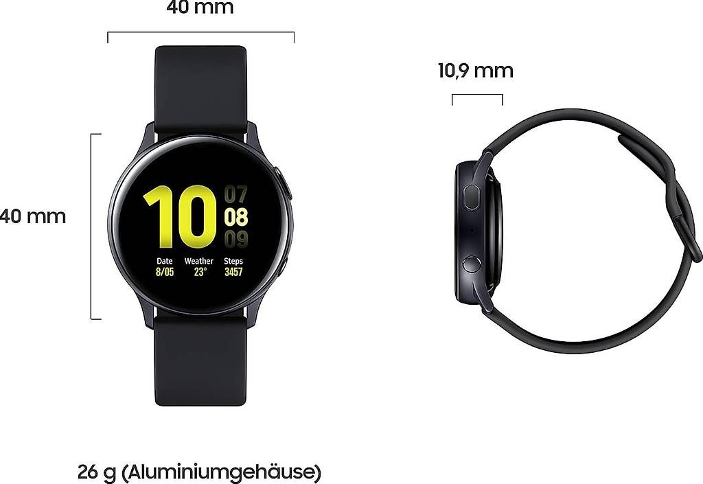 Samsung Smartwatch: Samsung Galaxy Watch Active 2, 40 mm, Bluetooth, Schwarz – Gebraucht aus Kreuzlingen von Best-Deal-Oase 1