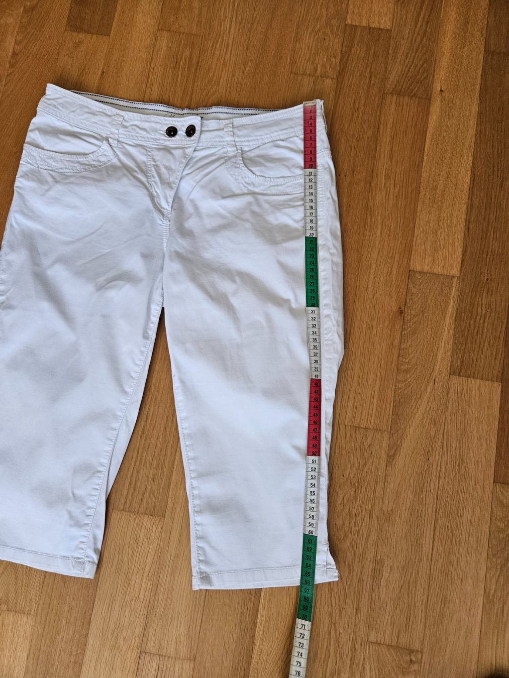 Tom Tailor Pantaloni: Caprihose Tom Tailor weiss – Usato da Möriken AG venduto da pam66 3