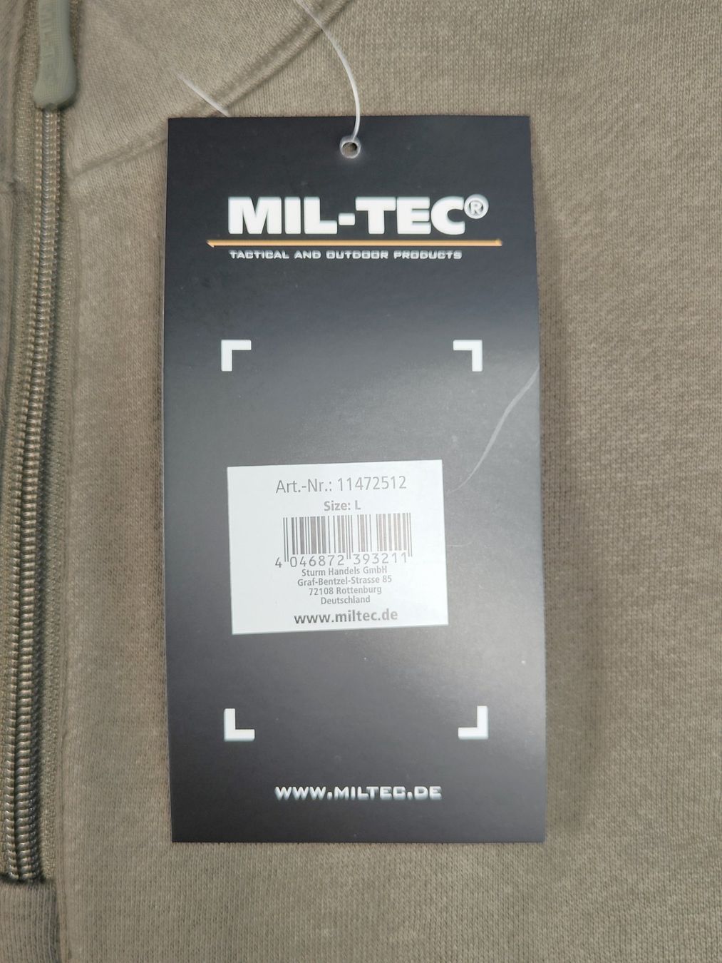 Uniformi: Tactical Sweatshirt, oliv, Grösse L – Usato da Bauma venduto da SwissMilitaria 2