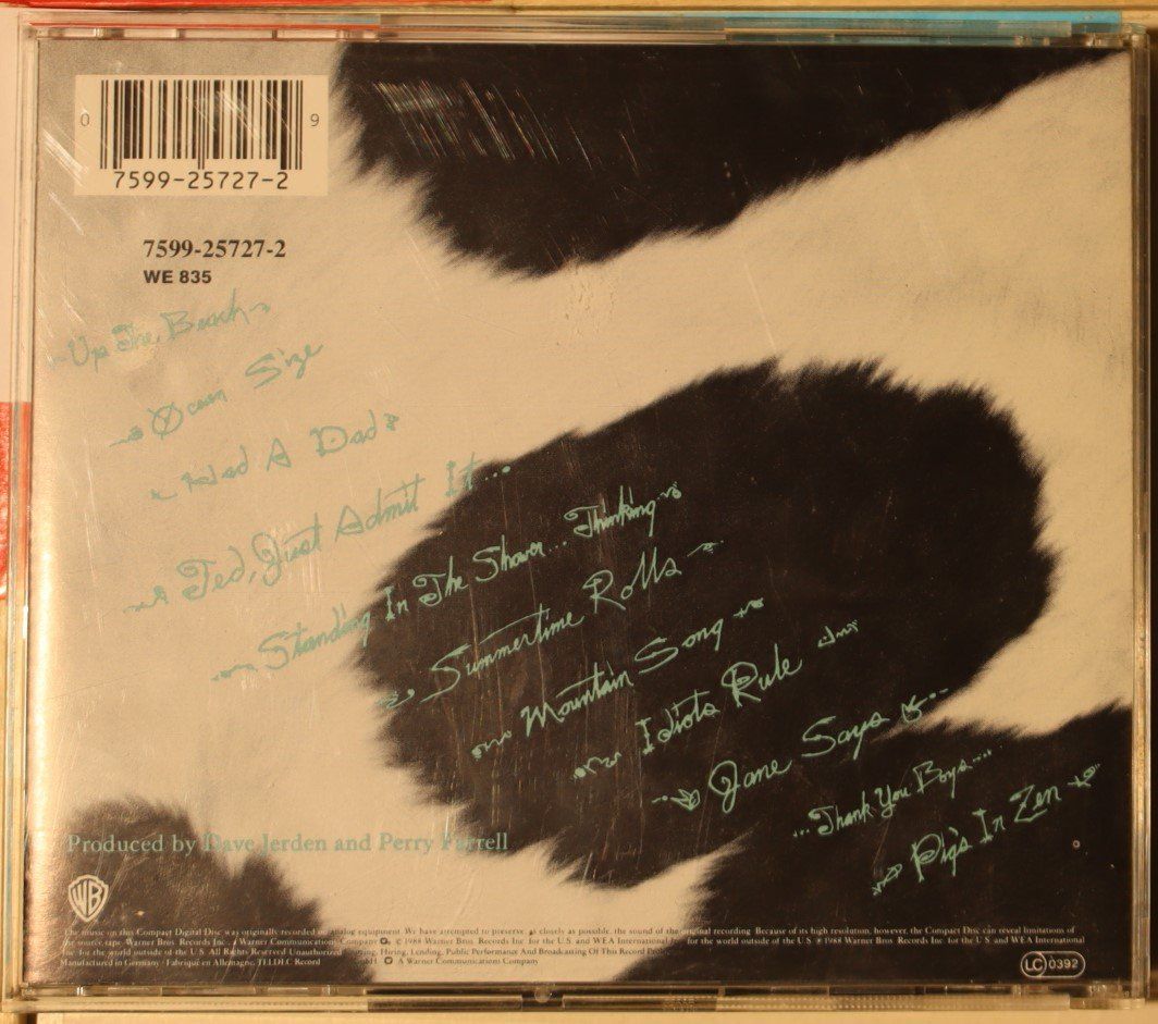 CD: Jane's Addiction - Nothing's Shocking – Usato da Luzern venduto da CONTENTI 2