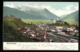 AK Bellinzona, Gesamtansicht, 1904