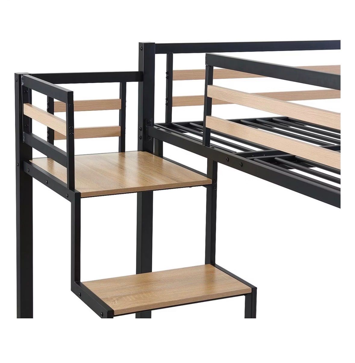 Letti: Hochbett + Matratze Treppe links & rechts montierbar 140x200 – Usato da Wollerau venduto da Loli-04 2