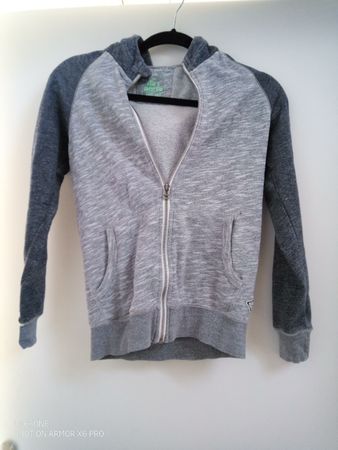 Frühling-Hoodie, Grösse 146-152, Grau -  Für die Übergang