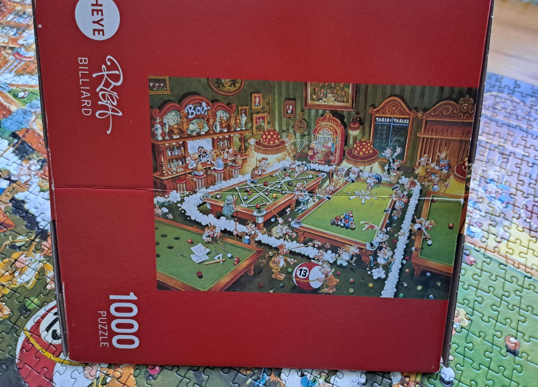 Heye Puzzles: Heye Puzzle Billiard von Ryba, 1000 Teile – Gebraucht aus Basel von Patiscat 1