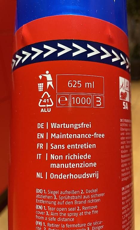 Feuerlöscher: ABUS FEUERSTOPP-SPRAY AFS 625 – Gebraucht aus Winden von karin-ella 3