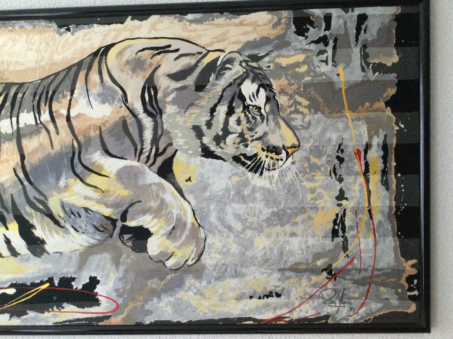 Foto & Immagini: Tiger - Bild auf Holz – Usato da Unterägeri venduto da Muggenstutz03 2