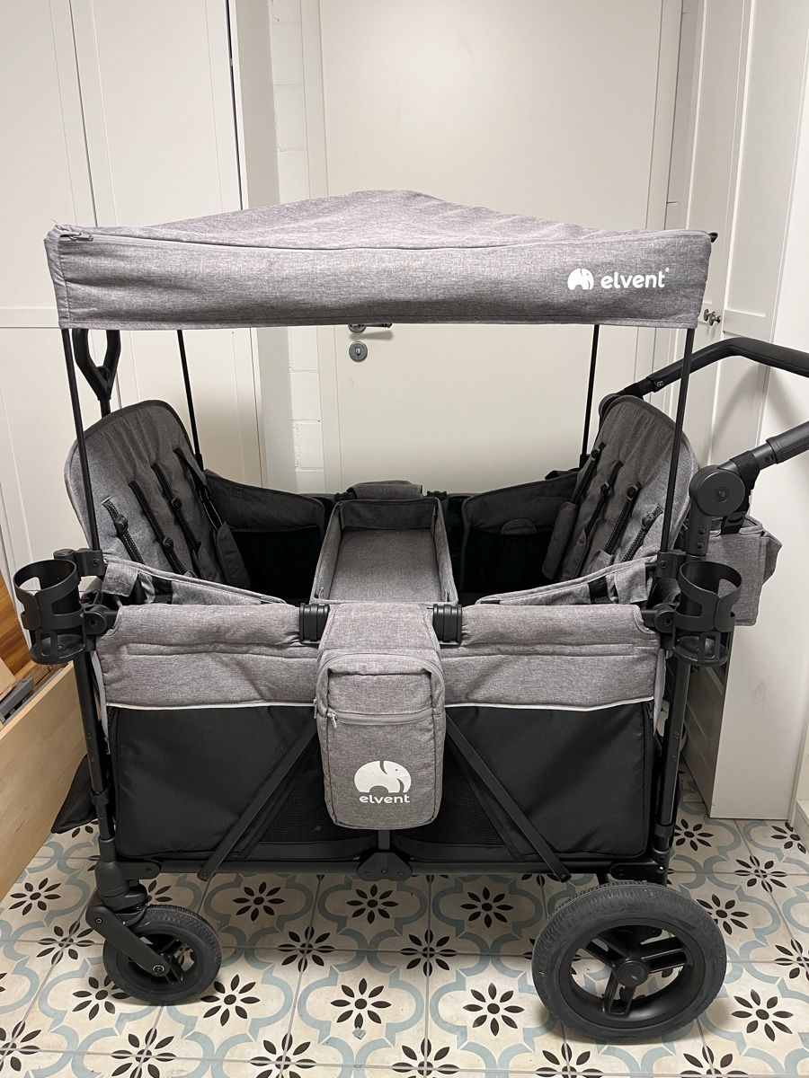 Bollerwagen von Elvent fr 4 Kinder inklusive Zubehr (Gebraucht) in  Balzers fr CHF 295  nur Abholung auf Ricardo kaufen
