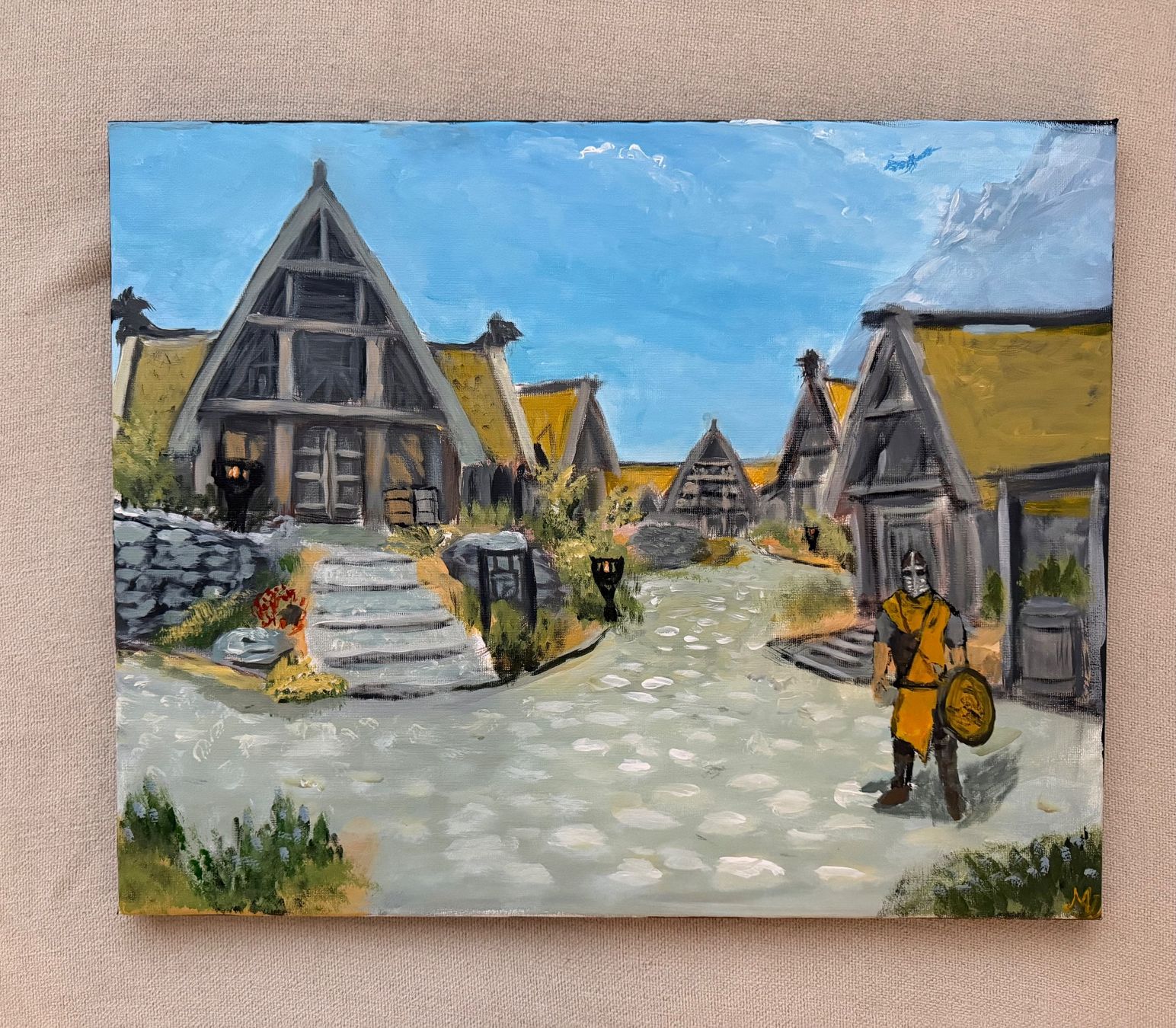 Dipinti: Whiterun (Skyrim) Gemälde 40x50cm – Nuovo e nell'imballaggio originale da Pfäffikon SZ venduto da Andrei_Moro_Kunst 1